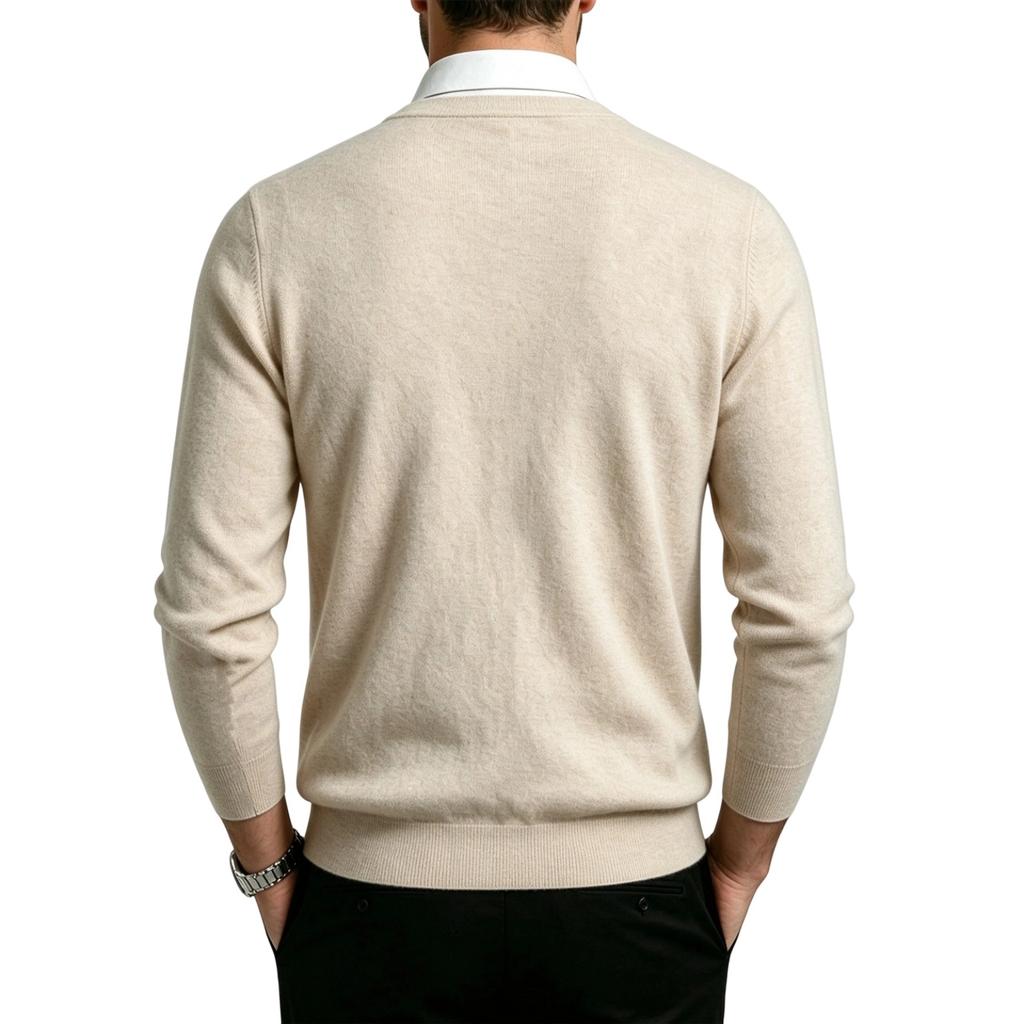 Maglione Pullover in Maglia da Uomo Autunno Inverno, Top Casual Quotidiano per Casa e Uso Esterno