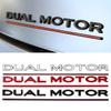 Samolepka na auto 2025 Nová 3D ABS emblém zadního kufru auta Tesla Kreativní dekorační samolepka Písmena Logo Obtisk pro Tesla DUAL MOTOR Režim