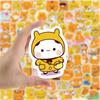 10 30 50 100pcs Orange Bear Cartoon Graffiti Stickers Cute Waterproof Laptop Kids Toys Diy Skateboard Phone Decal Decor Sticker