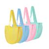 Waterproof Solid Color Mesh Pouch Lightweight Toy Storage Bag Cute Beach Bag  Gift