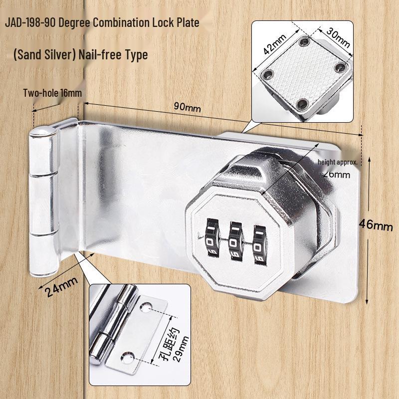 Three-Digit Multi-Purpose Mechanical Password Lock for Cabinets and Drawers