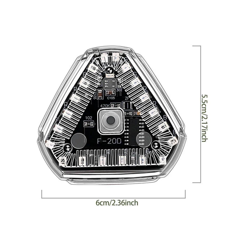 Solar Powered Motorcycle LED Warning Light with Motion Sensor and Magnetic Mount