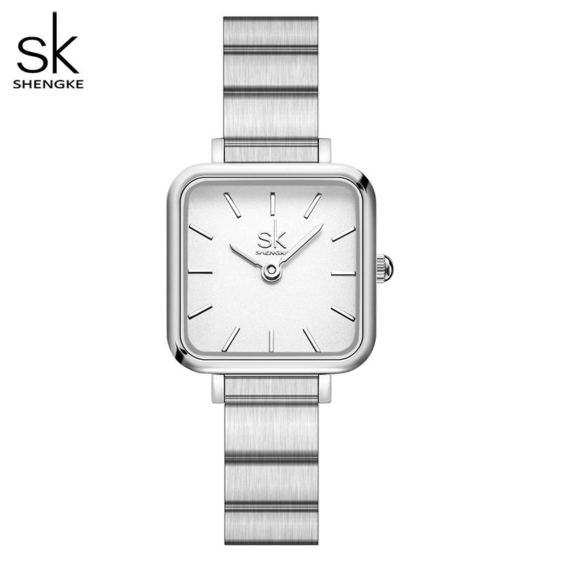 Women'S Watch Niche Square Watch Fashionable And Simple Bamboo Steel Belt Women'S Watch Women'S Quartz Watch Women'S 0178