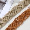 Women Decorative Wax Rope Belt Bohemian Fringed Belt Girl Dress Accessories Ethnic Waiststrap Female Waist Ornament