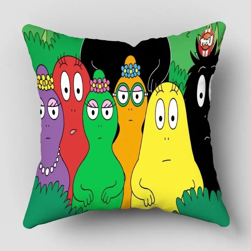 Povlaky na polštáře Barbapapa Zvířata Sněhulák Tištěný Povlak na polštář Zimní Sváteční Párty Dekorativní Povlak na polštář na gauč