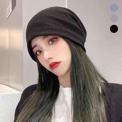 Women's Daily Waffle Pattern Knitted Beanie Hat
