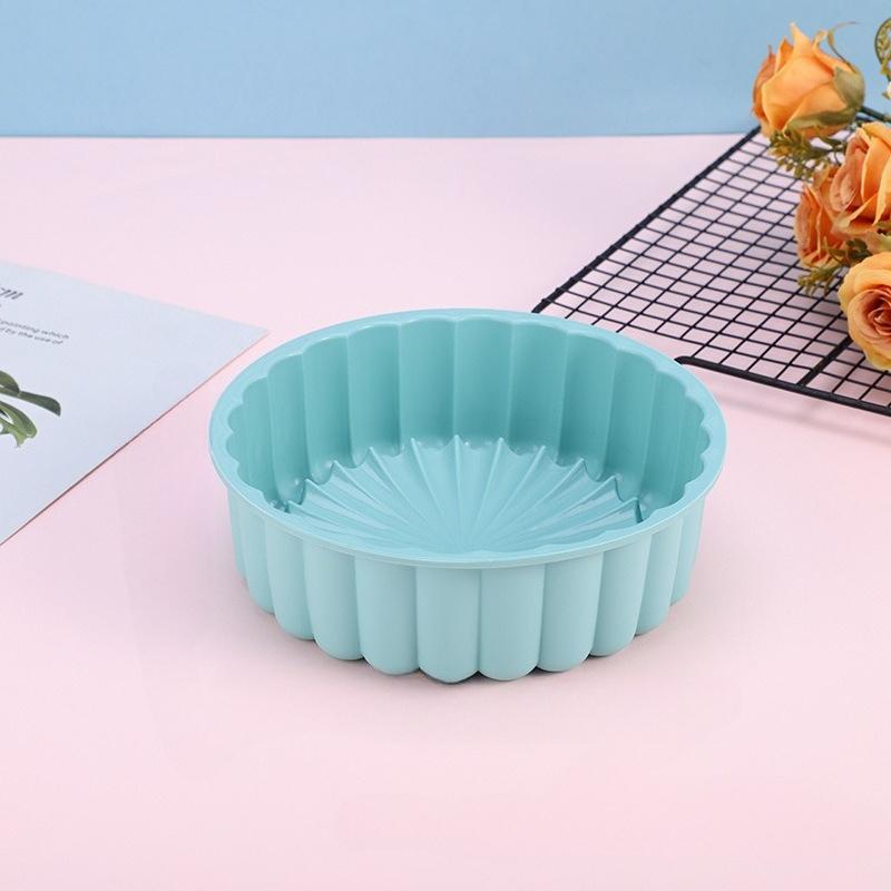 Silicone Cake Mold Bread Toast Shortcake Cake Sponge Mould Square Round Spiral GearBaking Pan Tray Mold 3D