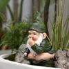 1 Piece of Funny and Fun Toilet Dwarf, Outdoor Garden Bonsai Decoration Fun and Funny Ornament
