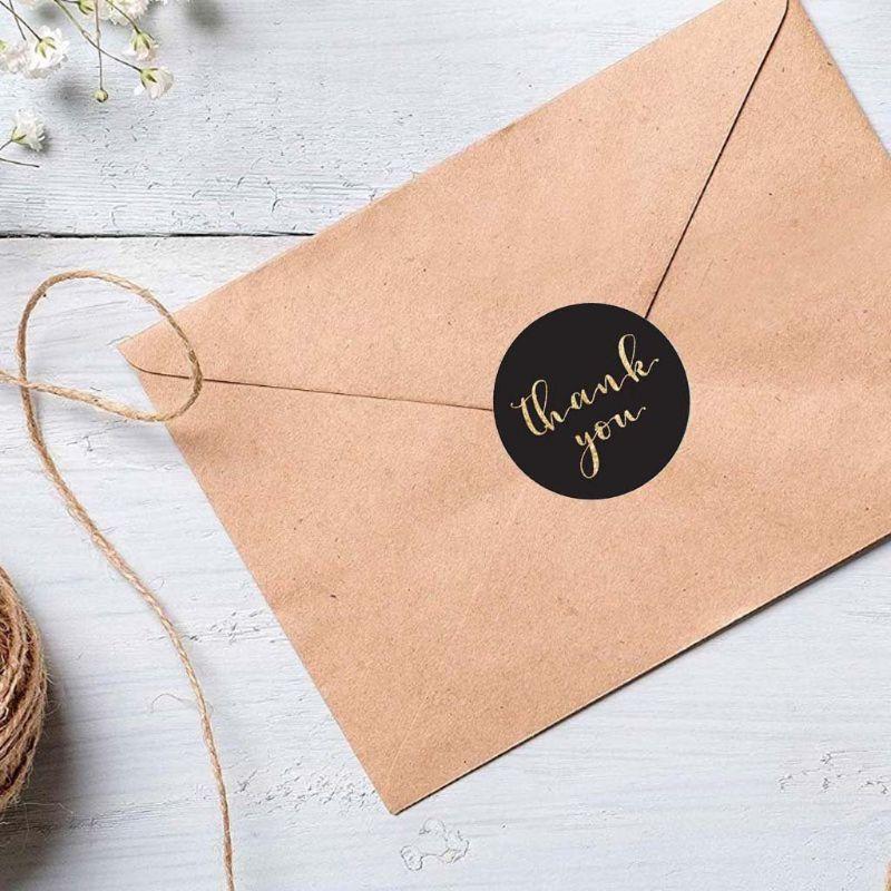500pcs Round Thank You Stickers Seal Labels Wedding Party Scrapbooking Package Sticker
