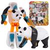 Kaelile Animal Vanguard: Transforming Mecha Warriors Puzzle - Lion, Elephant, White Tiger, Eagle, Panda Robot Toy.