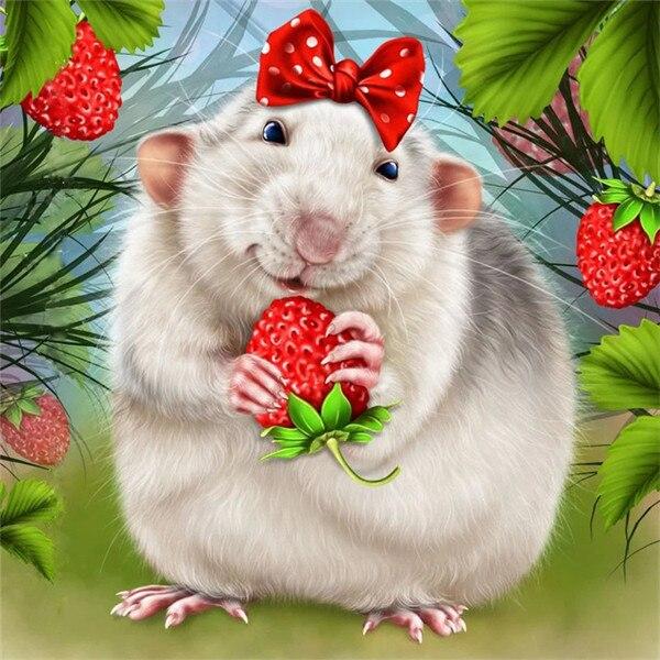 

Алмазная картина «Мышь», квадратная, круглая, Новое поступление, 5D «сделай сам», Алмазная вышивка, животное, ремесленное украшение на Хэллоуин Full Square 30x30CM чёрный