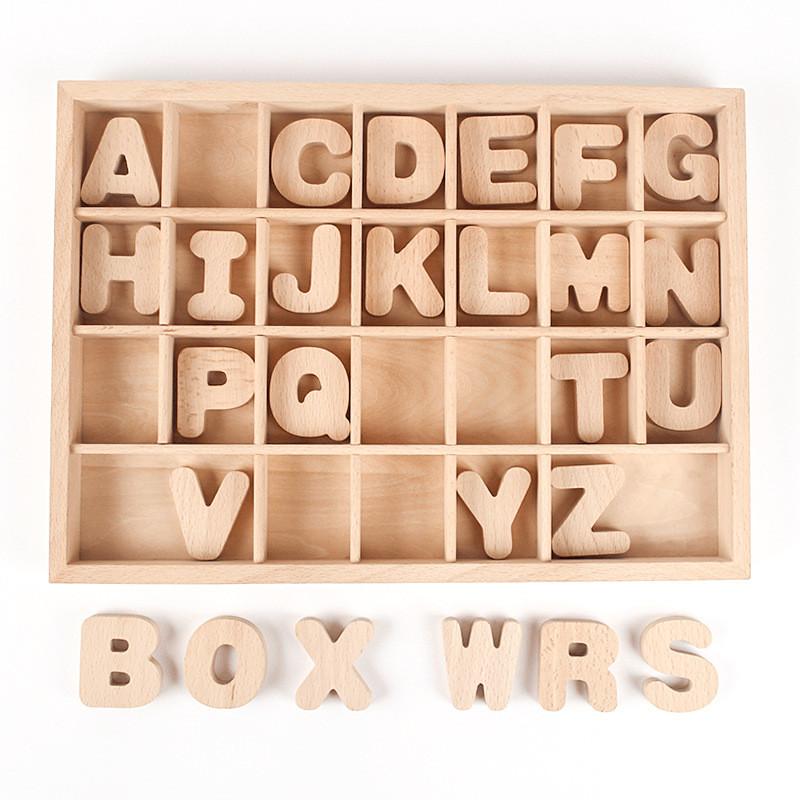 Wooden Alphabet Blocks Educational Toy For Kids Learning And Recognition Set