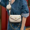 Small PU Leather Shoulder Bag for Women   Purse and Handbags Female Travel Crossbody Bag Ladies Chain Sling Bag 2 PCS/SET