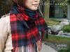 Lochcarron Lambswool Tartan Check Made In Favoured by the British Royal Family 100% Scarf, Scotland, (MacLachlan)
