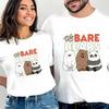 D06-86 MINISO 2026 Sommer Hochwertiges Bedrucktes Reines Baumwoll-Schulterstyle Herren und Damen Rundhals Kurzarm Paar T-Shirt