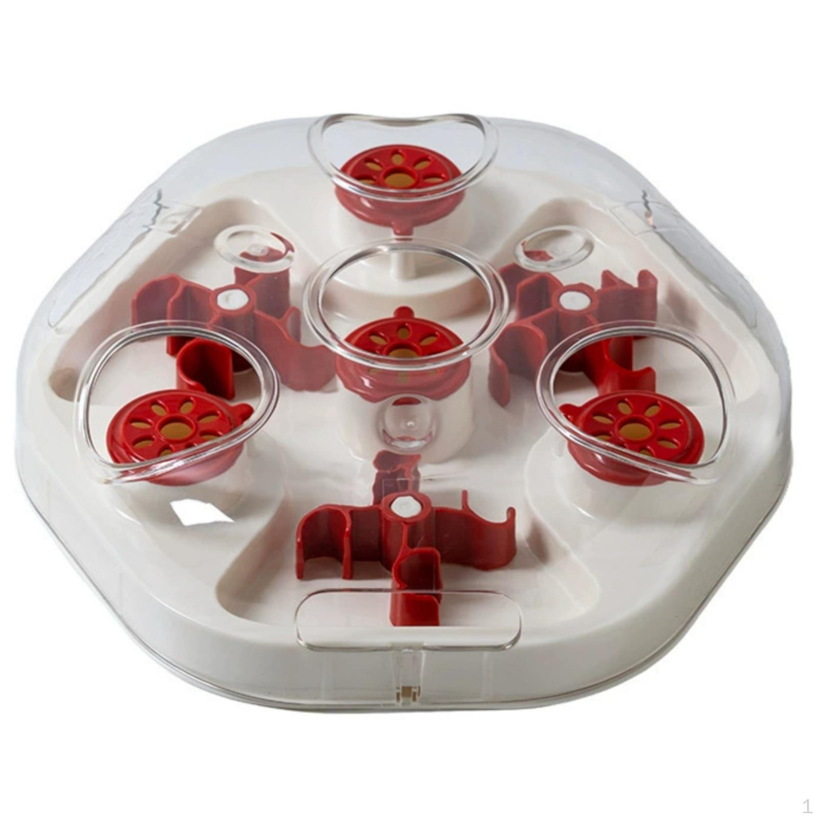 Puzzle Feeder with Maze Interactive Slow Enrichment Feeding Tray for Kittens,
