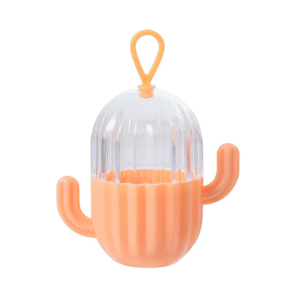 Makeup Sponge Storage Box Beauty Cactus Shape Blender Holder Portable Powder Puff Carrying Case for Travel