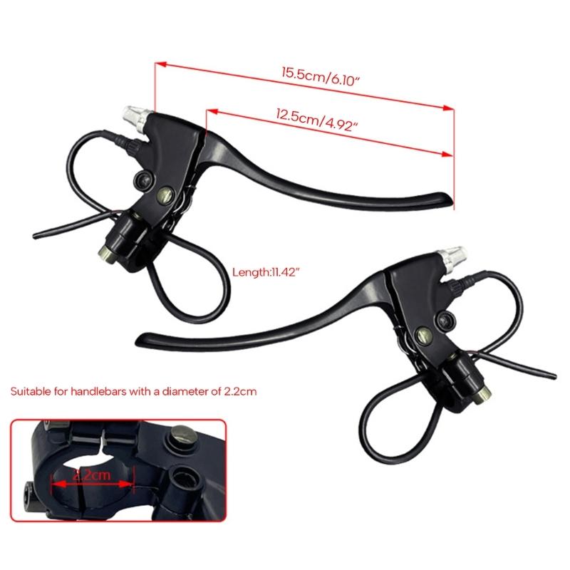 Electric Brake Lever Replacement Left & Right E-Bike Bicycles Brake Handle Aluminum Alloy Electric Bicycles Brake Lever