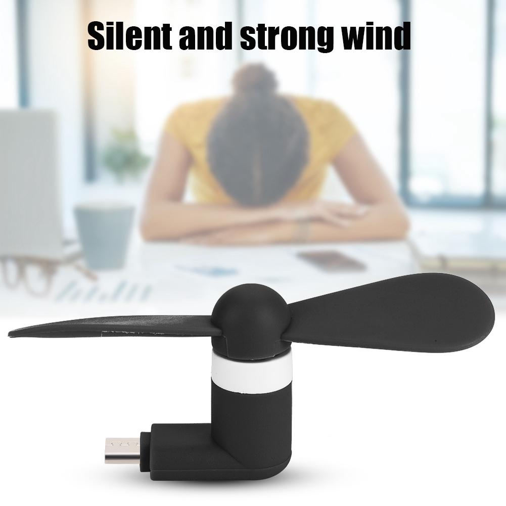 Mini Tragbarer Hand-Micro-USB-Kleiner Ventilator Ultra leiser USB-Ventilator Für Android OTG Smartphones