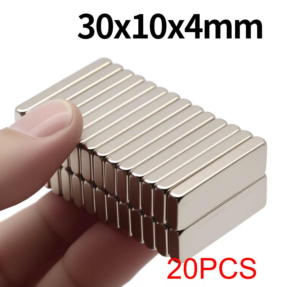 30x10x4mm Super Strong Neodymium Magnet N35 NdfeB Permanent Magnetic imanes Block Powerful Magnets Refrigerator
