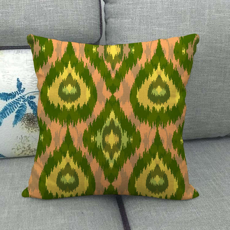 Simple Pattern Series Digital Printing Short Plush Pillow Covers Decorative For Car Sofa Office Cushion Cover Home Goods