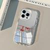 Red Art Bikini Pattern Soft Phone Case For iPhone 17 16 15 14 13 12 11 Pro Max Air X XR XS 7 8 Plus Mirror Shockproof Back Cover