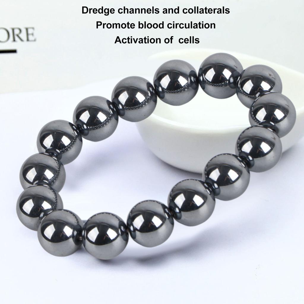 Terahertz Bracelet   Round Beads Unisex Terahertz Healing Stretch Bracelet