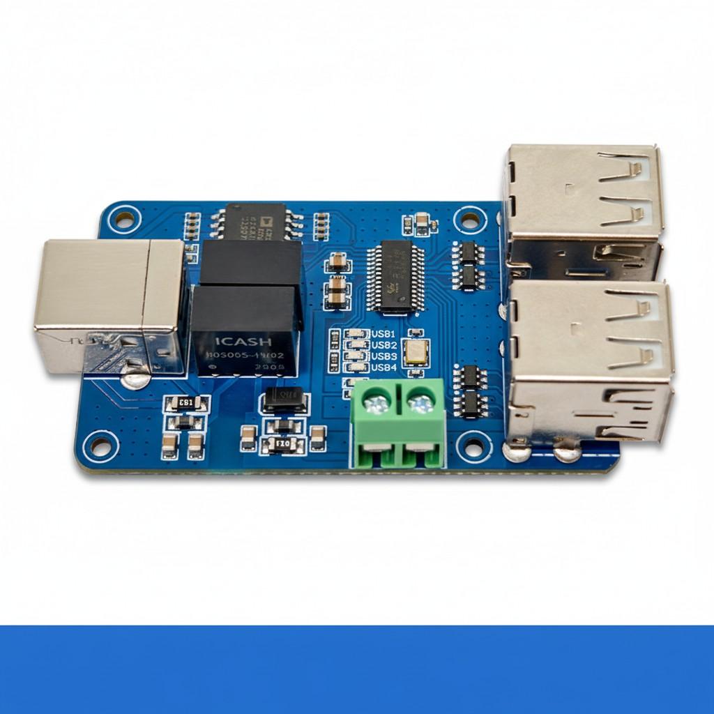 

Four-Channel USB Isolator USB HUB Isolation Module Coupling Protection Board ADUM3160 10*10*2 білий