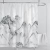 Marble Waterproof Shower Curtain Waterproof Shower Curtain for Bathroom Decor Printed Washable Shower Curtain with Hooks