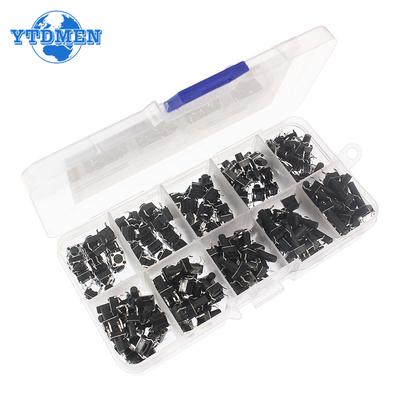 200 Stück 10 Arten Schalter-Kit Drucktastenschalter Direkt in Touch-Schalter Eingesteckt DIY Sortiertes Kit
