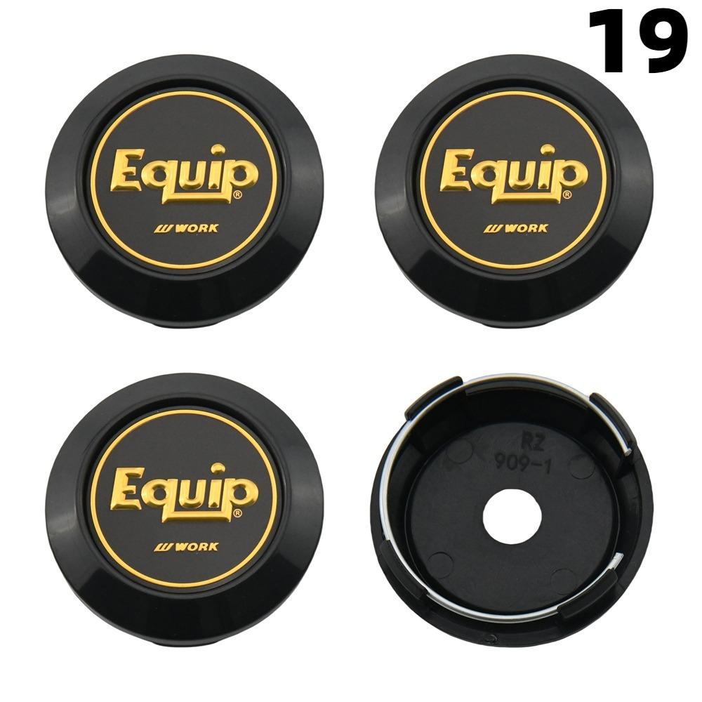 4PCS 64MM OD / 60MM ID Cap For Rims WORK EMOTION EQUIP MEISTER VS Emblem Wheel Center Cap Sport Car Logo Wheel Cover Hub caps