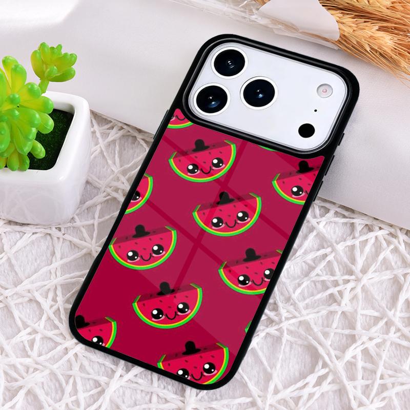 Cute Watermelon Pattern Phone Case for iPhone 17 Air 16 15 11 12 14 13 Pro Max Shockproof Cover