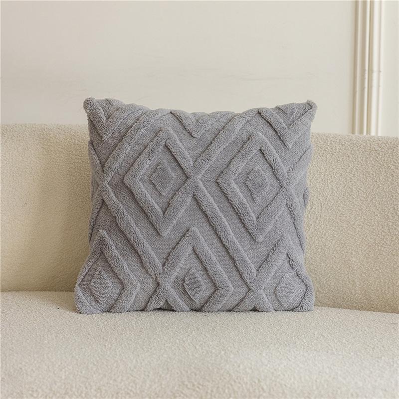 Diamond Geshu Samtkissenbezug Modern Schlicht Heimdekoration Kissenbezug Wohnzimmer Einfarbig Sofakissen Kissen