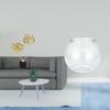 Figurine Sculpture And Transparent Small Fish Tank Ornament for Desk Cabinet Office Table Home Decor