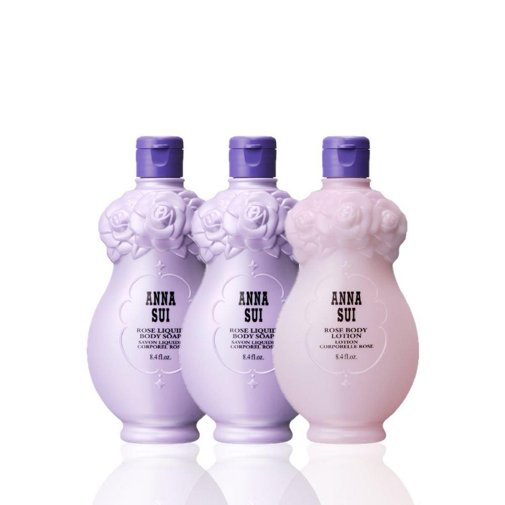 Anna Sui Rose Body Wash Soap Duo & Body Lotion
