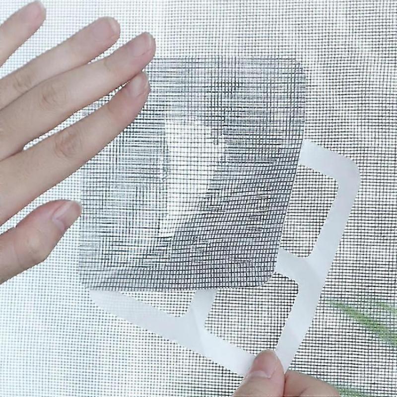 20pcs Window Screen Repair Tape Strong Adhesive Waterproof Fiberglass Covering Mesh