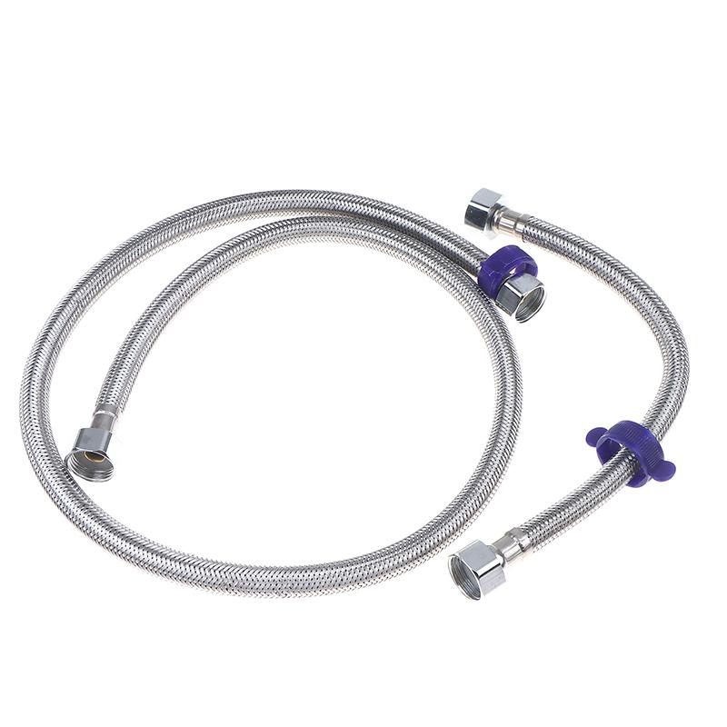 304 Stainless Steel Faucet Braided Water Pipe 1/2 Inch High Pressure Toilet Heater  And Cold Water Inlet Flexible Hose