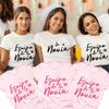 Girl Team Bride Squad T-shirt Spanish Women Bachelorette Hen Party Tee Shirt Bridal Wedding Single Farewell Short Sleeve Tops