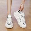 Women's Chunky Platform Sneakers Breathable Mesh Walking Shoes Fashion Casual Sports Ladies Lace Up Trainer Tennis