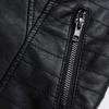 Trendy Women Leather Zipper Jacket Slim Biker Motorcycle Coat Punk Outwear