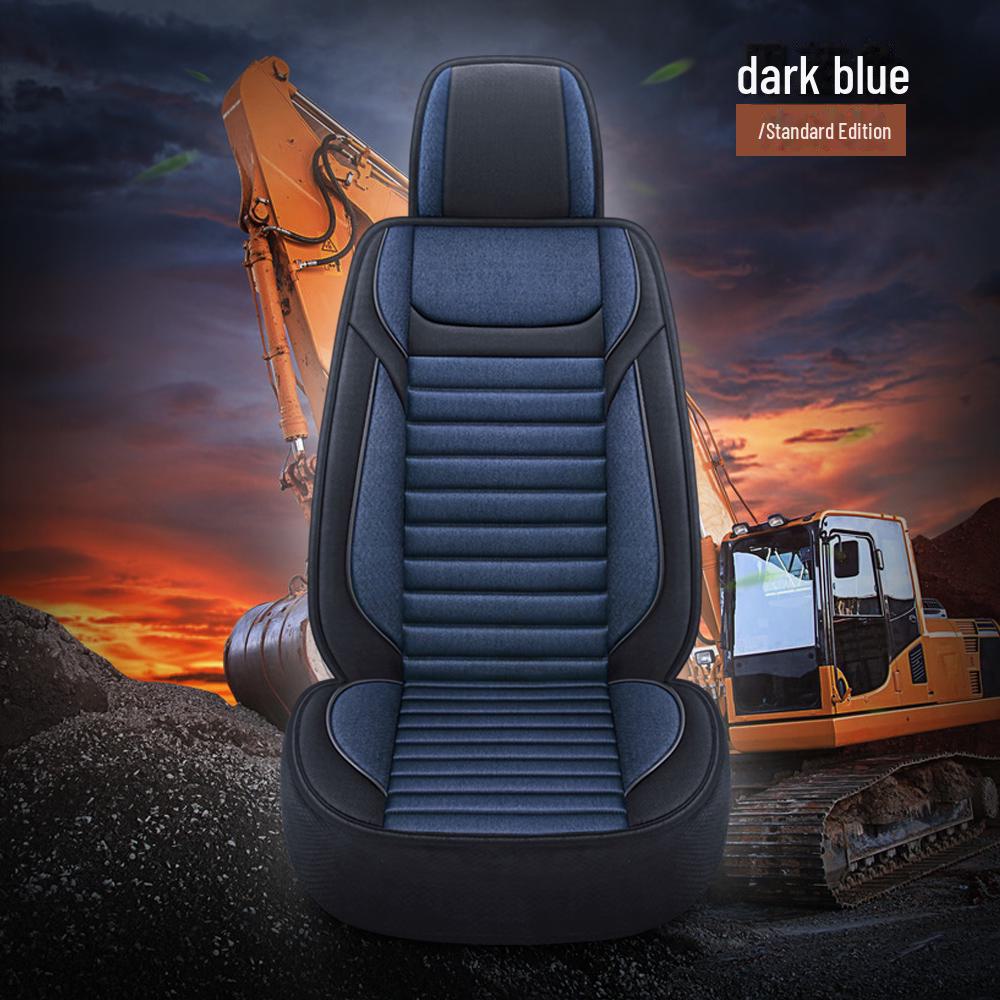 Pernă de scaun pentru excavator - Husă de lenjerie respirabilă pentru un singur loc, potrivire universală, potrivită pentru patru anotimpuri.