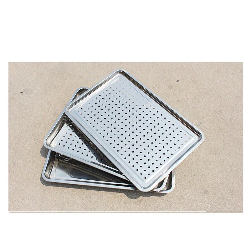 Homeglen 304 Stainless Steel Perforated Steamer Tray