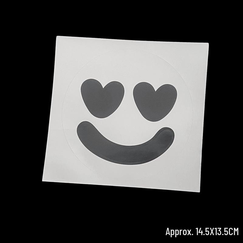 Large Smiling Face Bobo Balloons with Adhesive Letter Stickers for Party Decorations