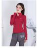 Women's Fleece-Lined Yoga Top: Warm, Quick-Dry, High-End Feel, Half-Zip, Long Sleeve. Perfect for Autumn/Winter Fitness.