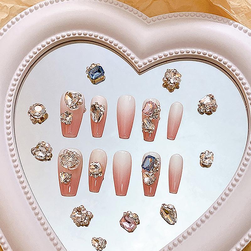 10Pcs/lot Nail Charms Jewelry Luxury Nail Parts Gems Stones Crystal Rhinestones Nail Art Decoration Accessories