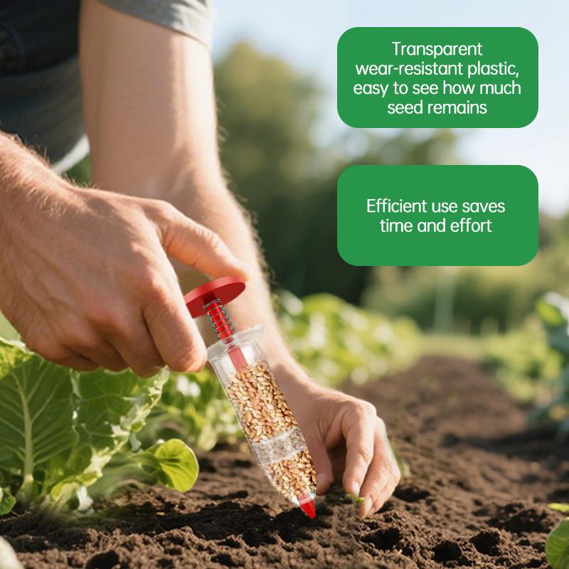 Mini manuální přesný secí nástroj 2 v 1 Nezbytný pro zahradní výsadbu, květináče a záhony Odolný ABS plast Zahradnické potřeby