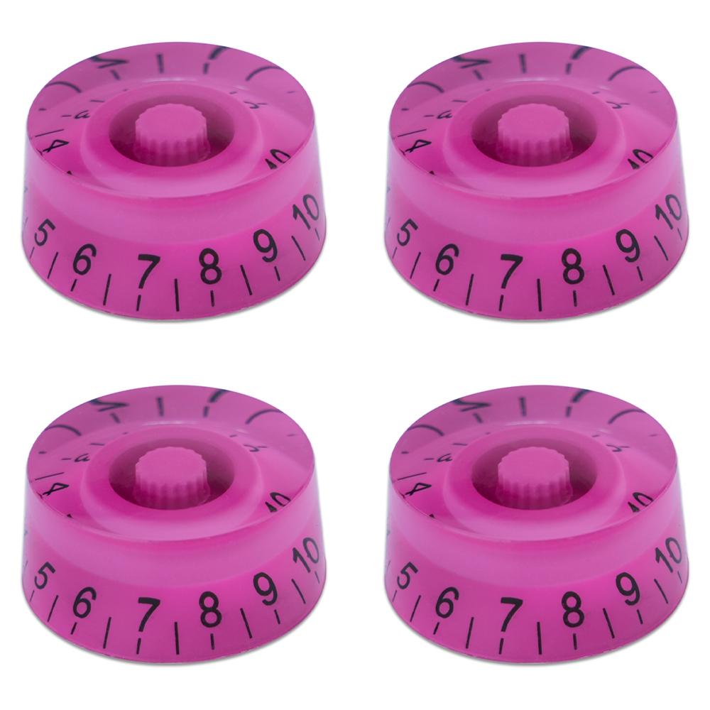 4pcs Guitar Volume Knobs Top Hat Knobs Speed Volume Tone Pedal Control Knobs for Electric Guitar Bass 29 Colors