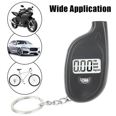 Coche NUEVO Probador de Presión de Aire de Neumáticos Medidor Manómetro de Neumáticos Pantalla LCD Digital Alarma de Seguridad para Neumáticos de Automóvil Motocicleta Worldmuma