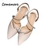 luxury Women's Sandals 2024 Spring and Autumn New All-match Rhinestone Chunky Heels High Heels Women Pumps Shoes Sandal Female