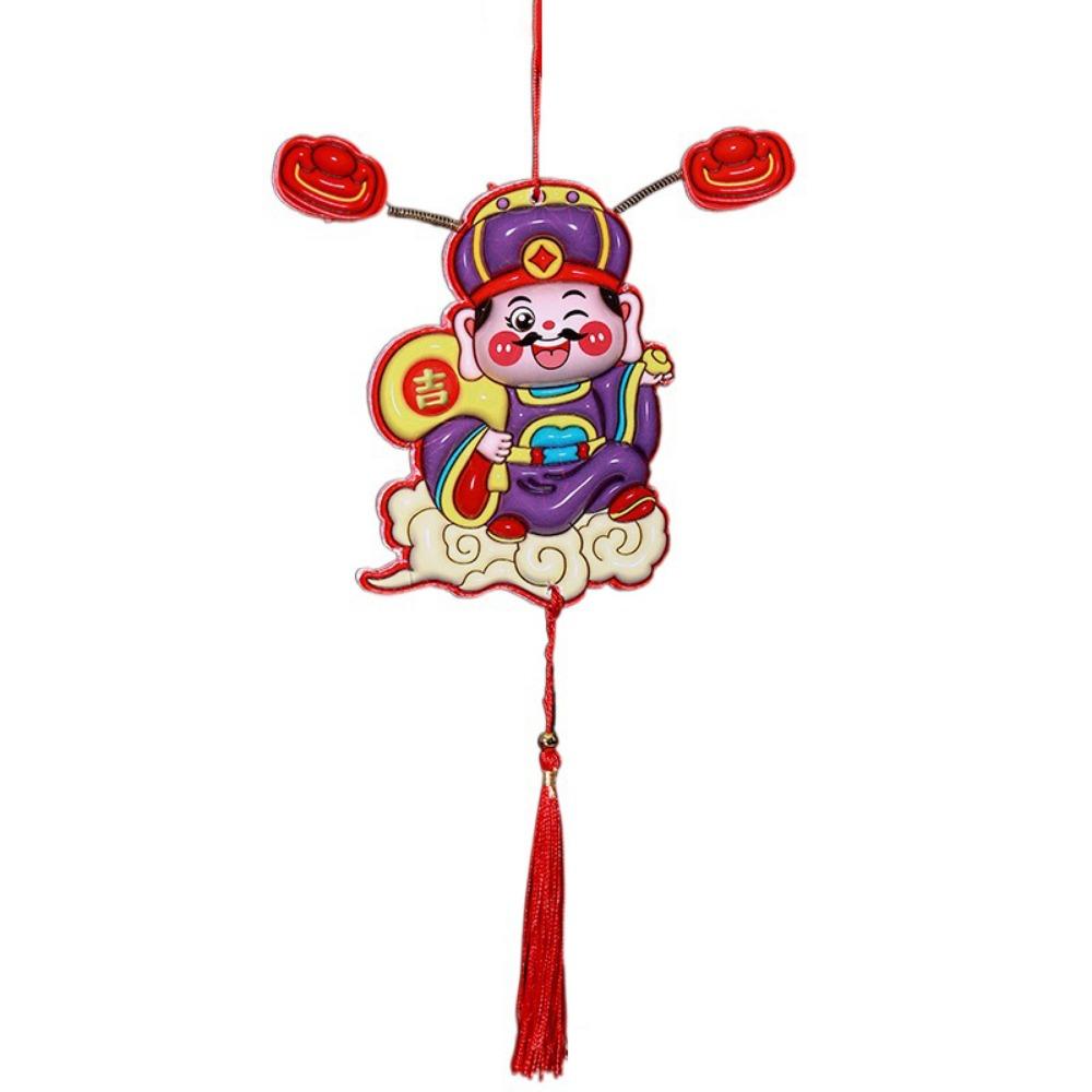 Cartoon Shaking Head God Pendant 3D Spring Festival Magnet  Refrigerator